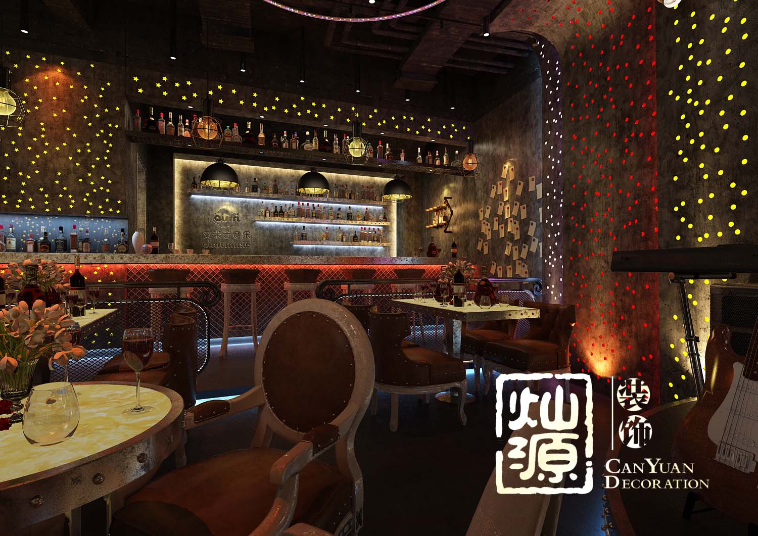 南寧酒吧設(shè)計裝修,時尚超越—燦源裝飾