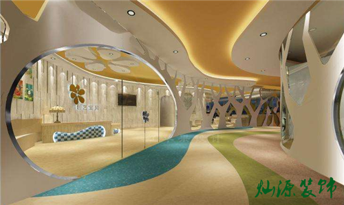 南寧早教中心設計裝修前臺效果圖 南寧早教中心設計裝修前臺效果圖