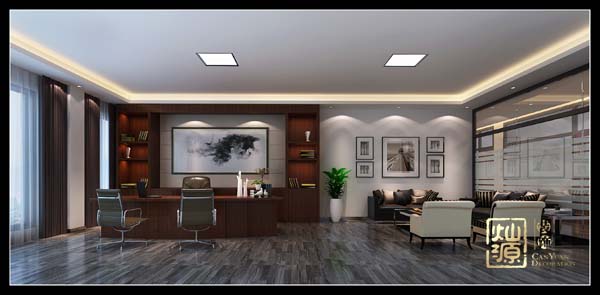 廣西利遠集團南寧現(xiàn)代寫字樓裝修案例