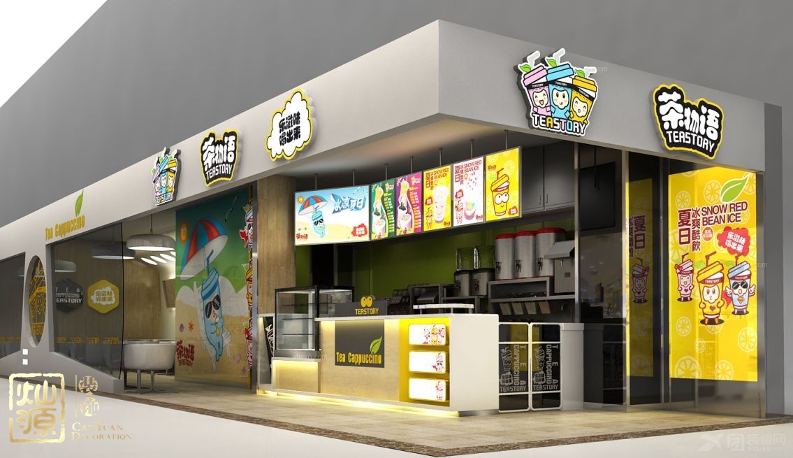 南寧奶茶店裝修效果圖 南寧奶茶店裝修效果圖