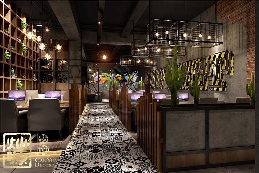 南寧網咖裝修公司效果圖 南寧網咖裝修公司效果圖