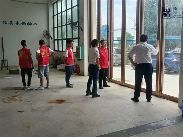 燦源裝飾—南寧辦公室裝修公司安全施工圖 燦源裝飾—南寧辦公室裝修公司安全施工圖