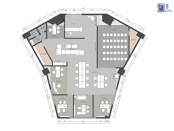 小型辦公室裝修設計平面圖 小型辦公室裝修設計平面圖