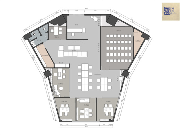 南寧辦公室裝修公司平面圖—燦源裝飾 南寧辦公室裝修公司平面圖—燦源裝飾