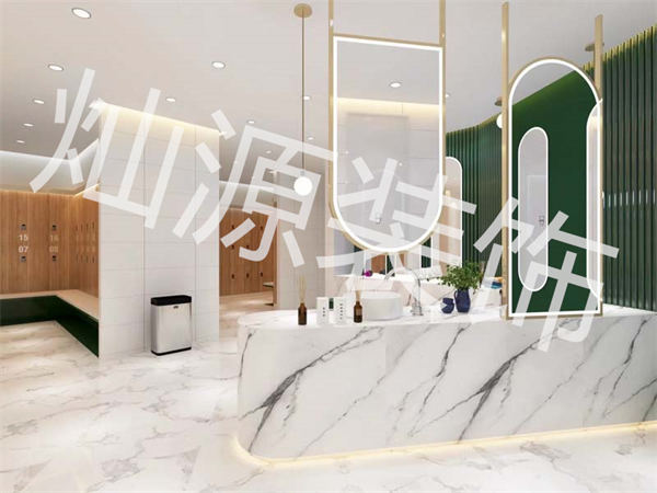 未來品質(zhì)感560平健身房設(shè)計效果圖案例賞析