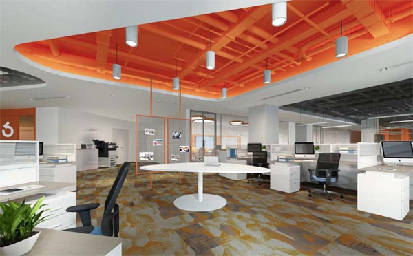 拒絕單調(diào)白!情緒化色彩辦公室設(shè)計裝修效果圖!—燦源裝飾