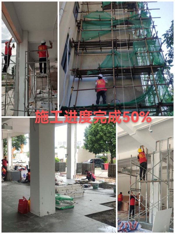 南寧摩托車4s店裝修施工實景圖—燦源裝飾 南寧摩托車4s店裝修施工實景圖—燦源裝飾